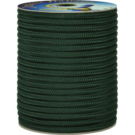 Corderie Italiane 006076797 Treccia polipropilene verde scuro 5 mm - 100 mt (1/3)