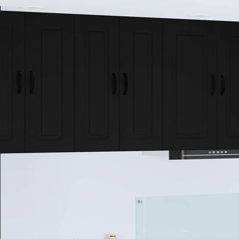 Küchenschrank Kalmar Schwarz 30 x 31 x 80 cm Holzwerkstoff vidaXL (1/5)