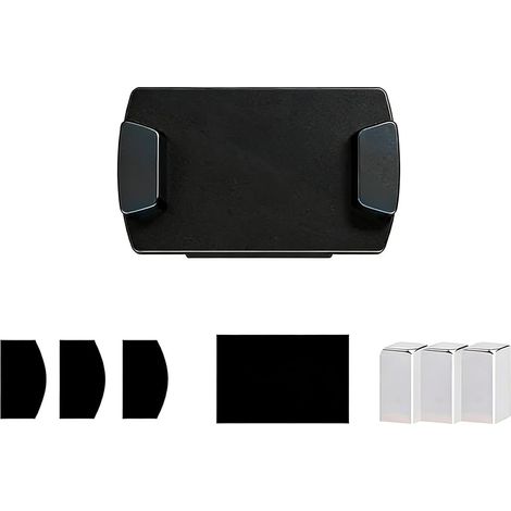 1 Pièce Support Magnétique Voiture Compatible avec NO2 - Fixation Stable pour Grille d'Aération et Tableau de Bord, Design Plat et Discret, Installation Facile sans Outils, Noir (1/5)