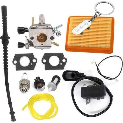 Bobine d\'allumage Carburateur Filtre à air Bougie d\'allumage pour Stihl FS120 FS200 FS250 FS300 Strimmer Débroussailleuse (1/4)