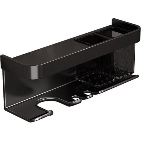 Support de rangement robuste en aluminium résistant à la rouille pour sèche-cheveux.