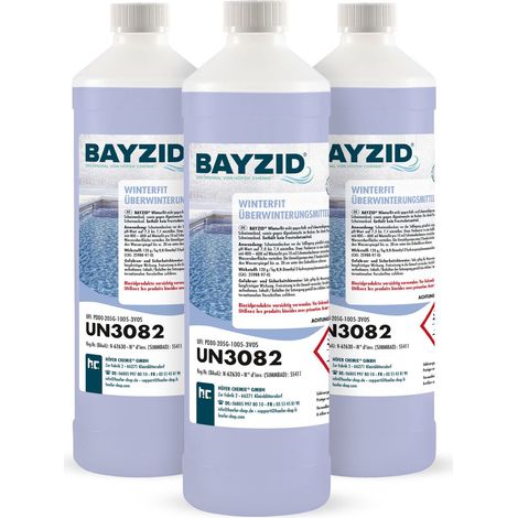 3x 1 L BAYZID® Winterfit Überwinterungsmittel für Pools