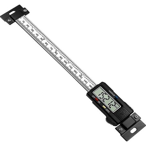 Règle à niveau numérique horizontale/verticale en acier inoxydable avec affichage LCD, 0-15 cm (1/4)