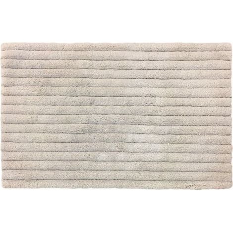 TrendLine Baumwolle Badteppich beige 50 x 80 cm Duschvorleger Badematte