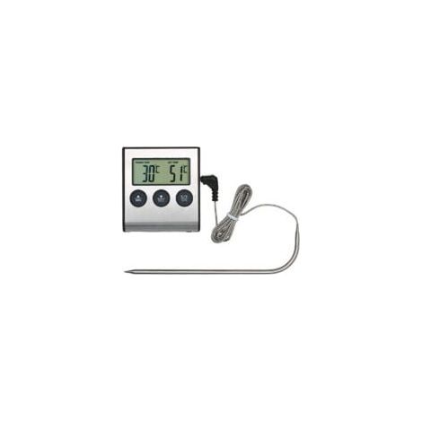 Food Cooking Thermometer 0250°C with Alarm Timer - Temperature Gauge for BBQ Kitchen