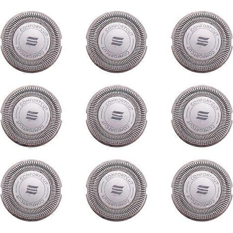 Lot de 9 têtes de rechange SH30 pour rasoirs électriques Philips séries 1000. 2000 et 3000 Click & Collect. (1/5)