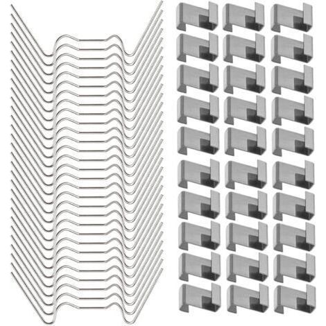Greenhouse Glazing Slips Greenhouse Glazing Clips 100Pcs Type W Clips (1/5)