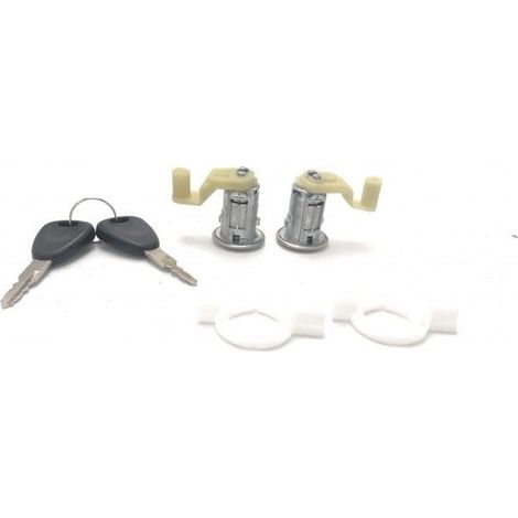 Barillet de porte - Renault - - Lot de 2 - Avec clés - Adaptable
