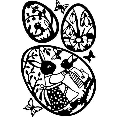 Ostereier Stanzformen 6 Stück (1/2)