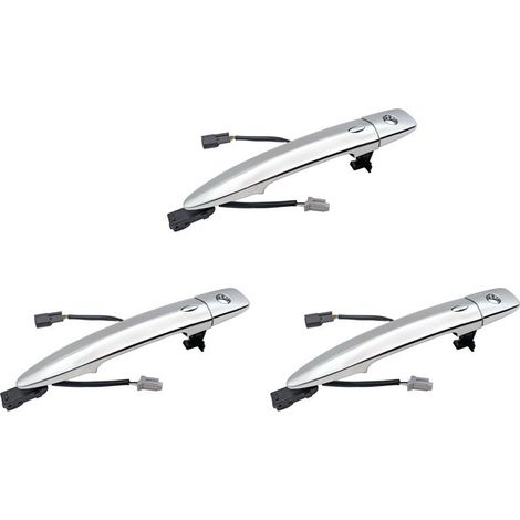 Poignées de porte extérieures avant gauche (côté conducteur) (3 pièces) pour Nissan Sentra 2013-2016 et Nissan Maxima 2009-2014, référence : 12459871 806469N00A (1/3)