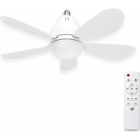 Ampoule Ventilateur LED E27 11W CCT avec Télécommande Ø42cm - SI