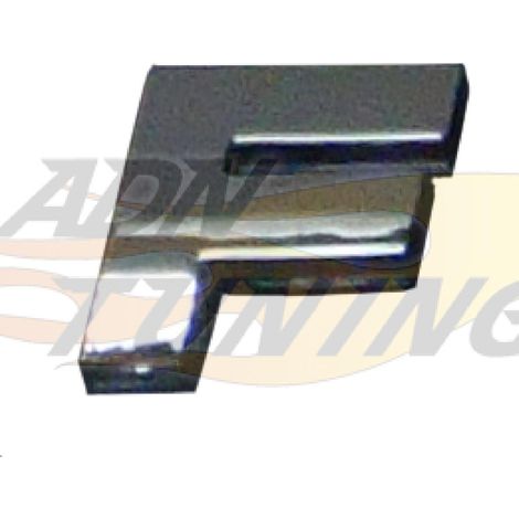 Adhesif Sticker 3D Chrome Lettre F - 23x27mm
