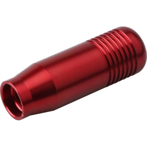 (Rosso) Pomello del cambio, pomello del cambio universale in lega di alluminio per auto con 3 adattatori (1/5)