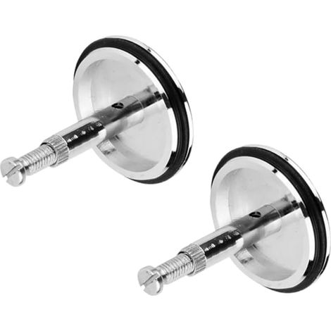 Lot de 2 bouchons de vidange pour baignoire de salle de bain 43 mm (1/5)