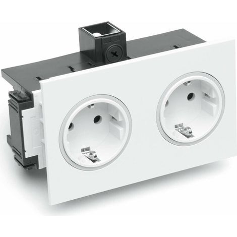 Rehau Steckdose 2-fach SIGNA IN rws BRK 2STD rws/rt