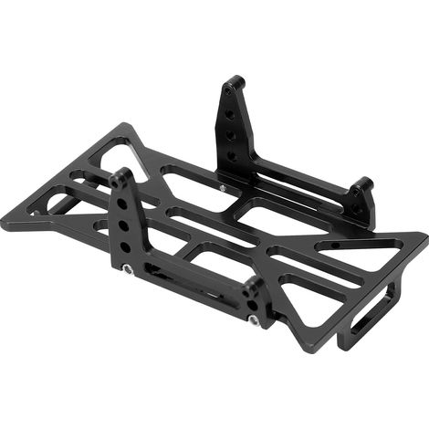 Pare-chocs de remplacement en alliage d'aluminium pour carte de batterie RC Axial SCX24 90081 C10 1/24 (noir) (1/5)