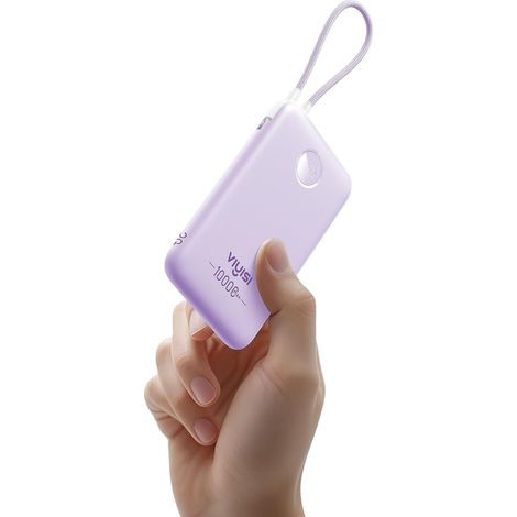 Batterie Externe 10000mAh Légère avec Câble USB C Intégré PD20W (1/5)