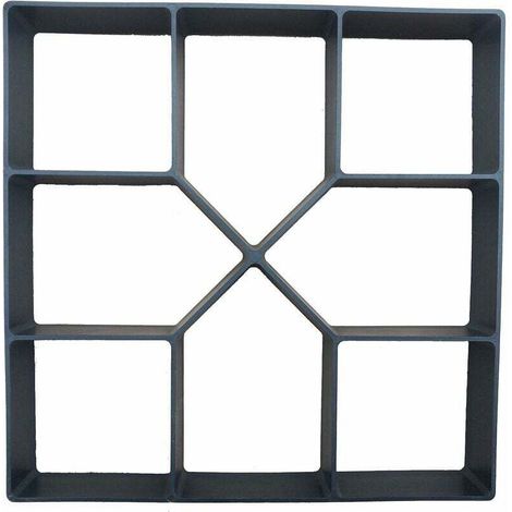 Stampo per pavimentazione in plastica da 40 x 40 cm per giardino, terrazza, vialetto, patio, marciapiedi, pavimentazione in cemento, percorso, stampo per pavimentazione riutilizzabile, stampo per cass (1/3)
