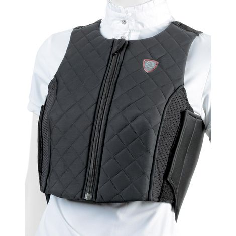 Gillet salvaschiena imbottitura integrale per bambino Omologato EN1621 Level 2: S, Nero (1/5)
