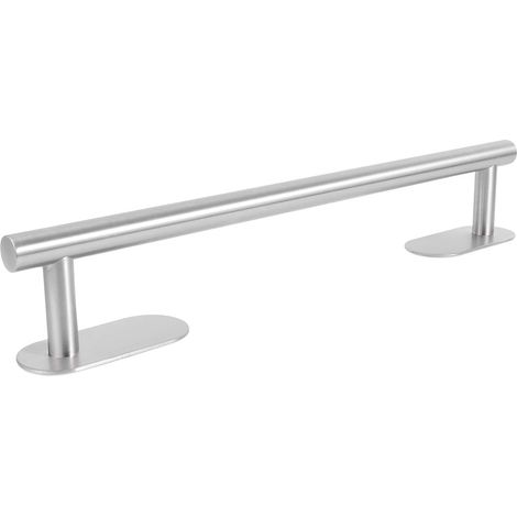 Porte-serviettes , acier inoxydable argenté, sans perçage, pour porte (1/5)