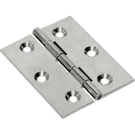 CERNIERA FRESATA PIANA NICHEL SATIN 70X55 MM- 24,0 pz