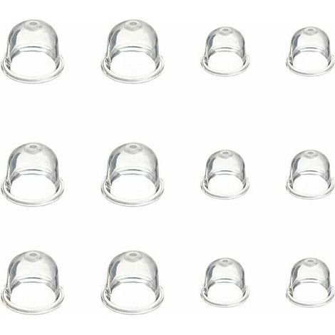 Accessoires de Carburateur 12 Pièces Carburateur Pompe Ampoule 19 mm et 22 mm Poire Pompe Amorcage pour Debroussailleuse Souffleur Tondeuse