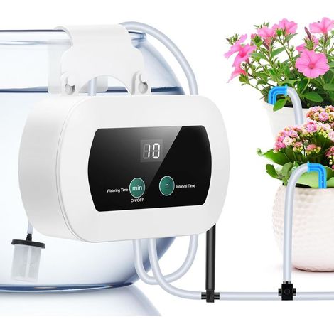 Automatic plant watering system – drip irrigation system – for indoor and outdoor use – watering of houseplants – with 10 m hose – 10 drippers (1/5)