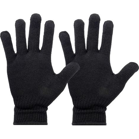 Lot de 2 gants résistants à la chaleur, gants de protection contre la chaleur, fer à friser, gants de protection contre la chaleur, fer à friser, gants et outils capillaires (noir) (1/5)