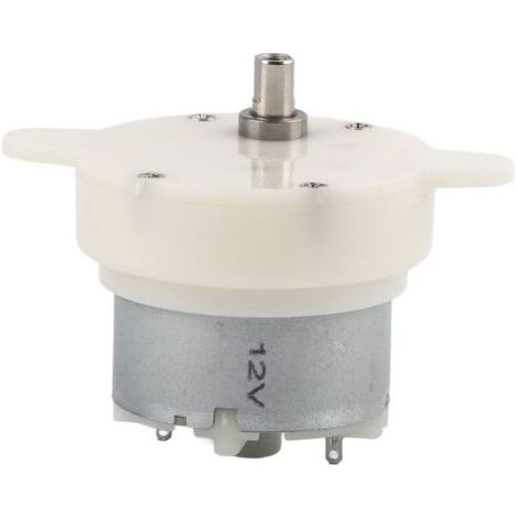 Moteur à engrenages miniature 12V 10Rpm DC, moteur électrique à vitesse lente avec rotation de l'engrenage muet terminal, haute performance et durable (1/5)
