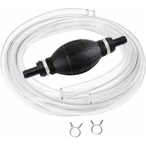 Manuel Pompe De Transfert De Carburant Avec 2M Siphon Tuyau Portable De Pompe à Main à Débit élevé à Siphon Pour Essence De Gaz Essence Diesel Huile Liquide Réservoir De Poissons (1/5)