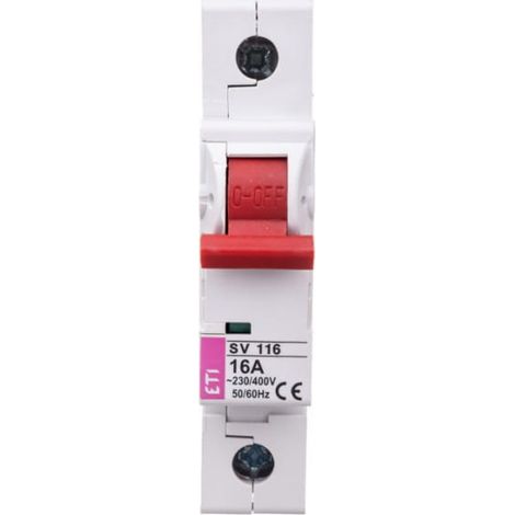Interrupteur modulaire 16A 1P 230/400V SV 116 002423121