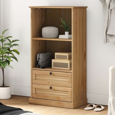 Bibliothèque,Étagère de Rangement Ouvert,Étagère livres VIGO 60x35x114,5 cm bois massif de pin - DH40894 (1/5)