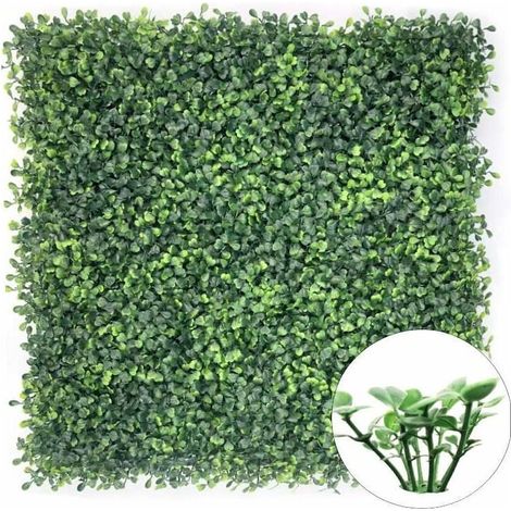 Treillis bois extensible imitation feuille 50 x 50 cm – Brise-vue décoratif pour jardin – Fixation facile sur mur ou grillage (1/3)