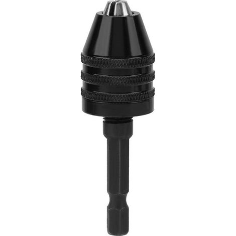 MINKUROW 1/4 "Vástago Hexagonal Portabrocas Sin Llave Tres Mordazas Cambio Rápido Taladro Eléctrico Adaptador De Portabrocas Adaptador De Vástago Hexagonal Convertidor Mini Accesorios De Taladro Eléct (1/5)