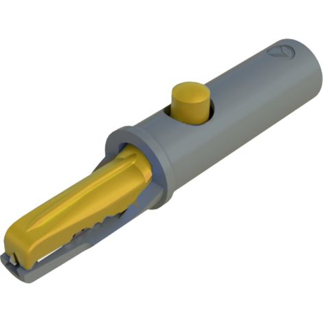 Hirschmann Test & Measurement AK 10 Krokodilklemme Gelb Klemmbereich max.: 6 mm Länge: 53 mm 1 St. (1/2)