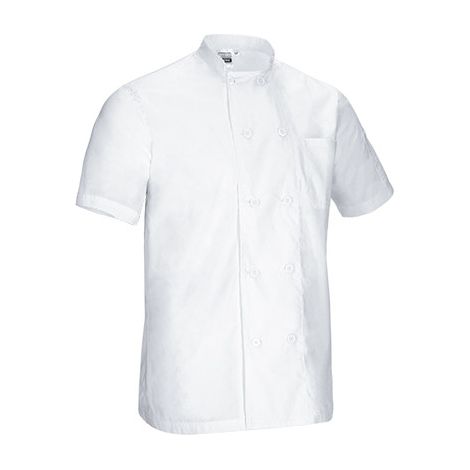 Chaqueta chef de manga corta y cuello mao VALENTO CAYENNE 3XL Blanco