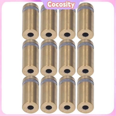 Vis d'écartement - COCOSITY - Pack 12 - Acier inoxydable brossé - Antirouille & anti-corrosion - Pour intérieur/extérieur (1/5)