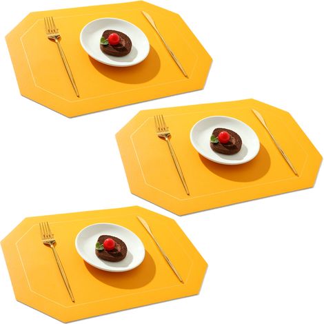 Set De Table - Lavable - Pour Usage Interieur Et Exterieur - 4 Pieces (1/5)
