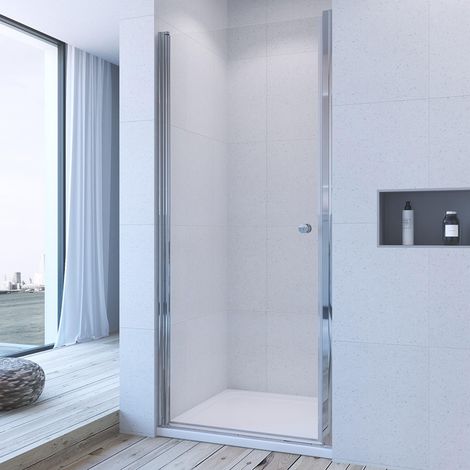 AQUABATOS® Duschtür Nischentür Duschabtrennung Pendeltür Drehtür Schwingtür Dusche Duschwand Glas Duschtrennwand aus 6mm ESG Echtglas mit Nano Beschichtung 4. 90 x 197 cm