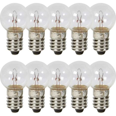 10x AMPOULE 6V 1.8W E10 A VISSER G14 CYCLOMOTEUR VELO FEU MOTO MOBYLETTE