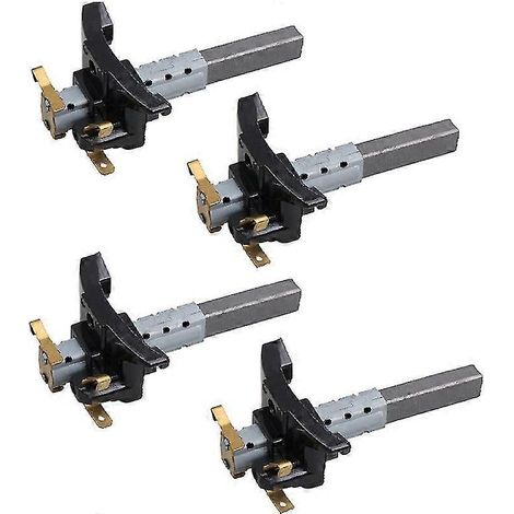 Lot de 4 balais de charbon pour moteur électrique d'aspirateur, accessoires pour outil de nettoyage ménager durable (1/5)