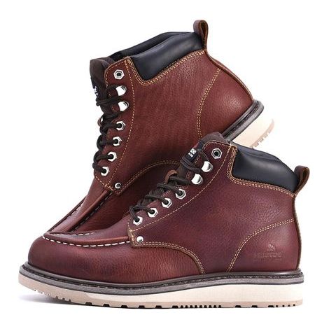 SAFEYEAR Chaussure de Securite pour les Hommes et les Femmes, M-8076 Basket de Securite des hommes Montante Legere et Confortable, Botte de Securité du Travail de Haute Chantier, Bout Mocassin Doux (1/5)