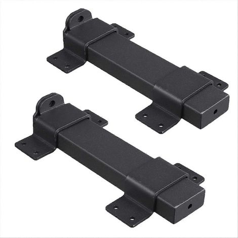 Lot de 2 loquets coulissants pour portail, verrou de sécurité robuste avec trou pour cadenas (1/5)