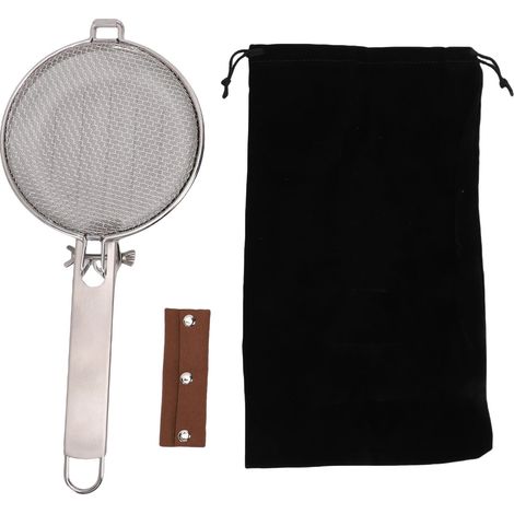 Torréfacteur à café pliable et portable en acier inoxydable, avec grille et plaque de torréfaction pour la maison et l'extérieur. Idéal pour la torréfaction des grains de café. (1/5)