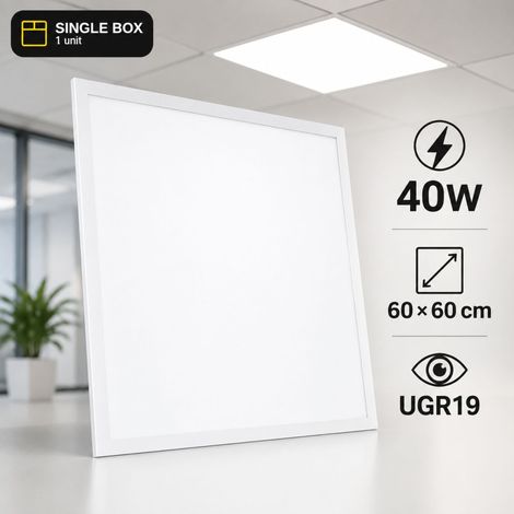 Panel LED Empotrable Backlit 60x60cm - 40W - 100lm/W -