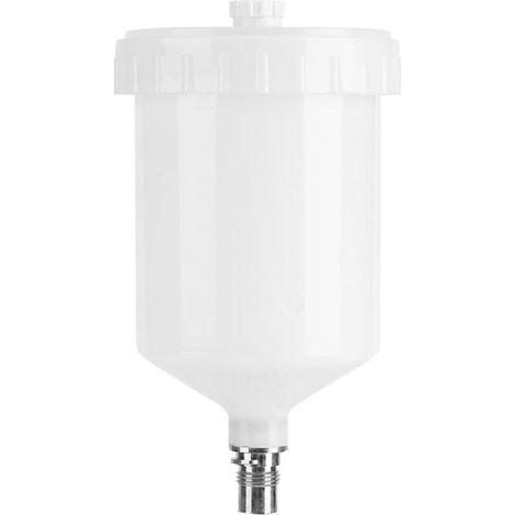 Sata Peinture Tasse en Plastique Tasse Air Gravité Peinture Pot Connecteur de Filetage pour Pistolet Pulvérisateur Capacité 600 Ml (1/5)