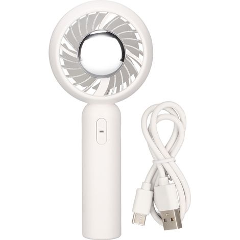 Ventilateur de Poche Rechargeable USB, 3 Vitesses Silencieux, Mini Ventilateur Portable pour Voyage et Chambre (1/5)