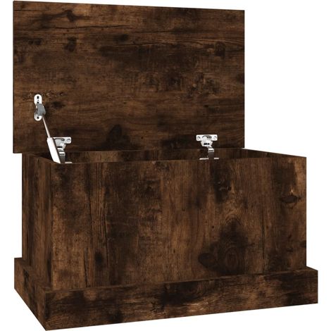 Maison Exclusive - Contenitore Rovere Fumo 50x30x28 cm Legno Multistrato
