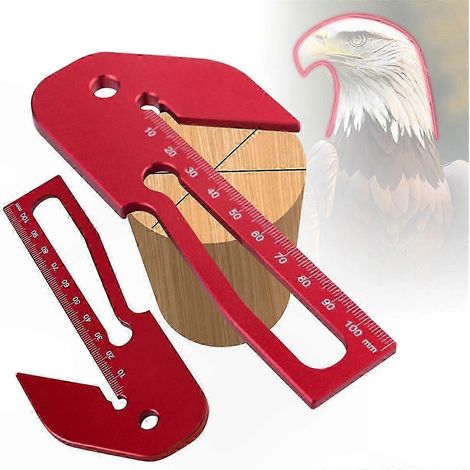 Anreißwinkel aus Aluminiumlegierung für die Holzbearbeitung, Präzisionsmesswerkzeug, professionelles Anreißwerkzeug, robustes und langlebiges Geometrieinstrument (1/5)