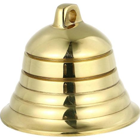 Antike Hängeglocken aus Kupfer: DIY-Dekorationen, Anhänger für Zuhause oder Büro – 5 x 5 cm – Gold (1/4)